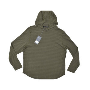 VRST Essential Hoodie Striped UV Protect Breathable Long Sleeve Green Size L NEW